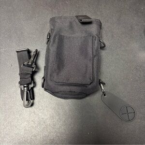 Tactical Compact Pouch, Black, with Water Bottle Holder